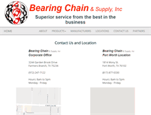 Tablet Screenshot of bearingchain.com